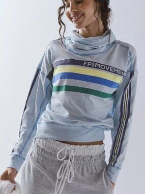 FP Movement Long Shot Mock Neck, S, NWT